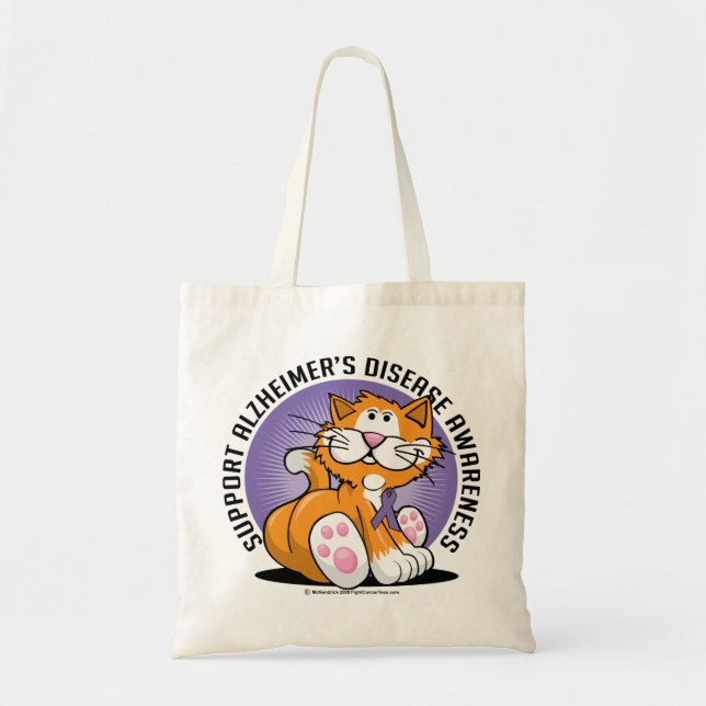 Bolso De Tela Gato de Alzheimers (Frente)