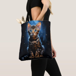 Bolso De Tela Gato de Bengala