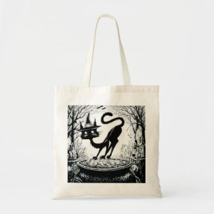 Bolso De Tela Gato de bruja