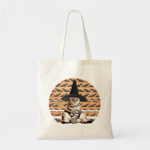Bolso De Tela Gato de bruja de Halloween