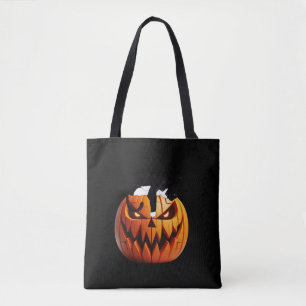 Bolso De Tela Gato de calabaza Tuxedo Halloween Trae Emoción A