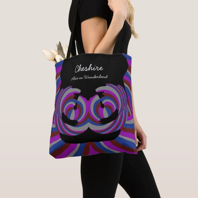 Bolso De Tela Gato de Cheshire (Detalle)