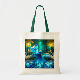 Bolso De Tela Gato de Chica de vidrio lindo Fantasy