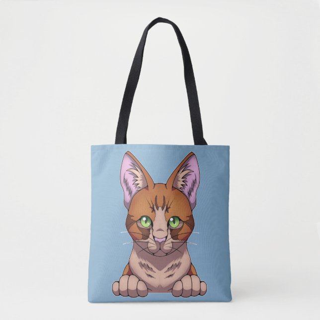 Bolso De Tela Gato de corte (Anverso)