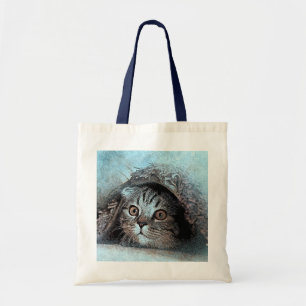 Bolso De Tela Gato de corte