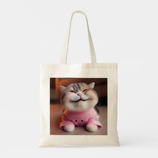 Bolso De Tela Gato de corte (Reverso)