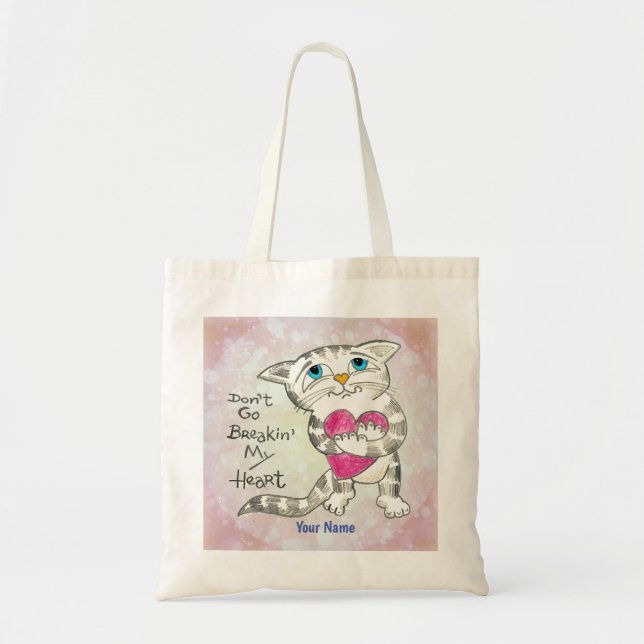 Bolso De Tela Gato de Desamor (Frente)