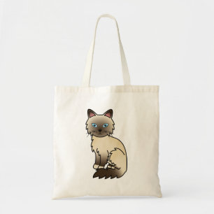 Bolso De Tela Gato de dibujos animados Birman / Ragdoll de punta