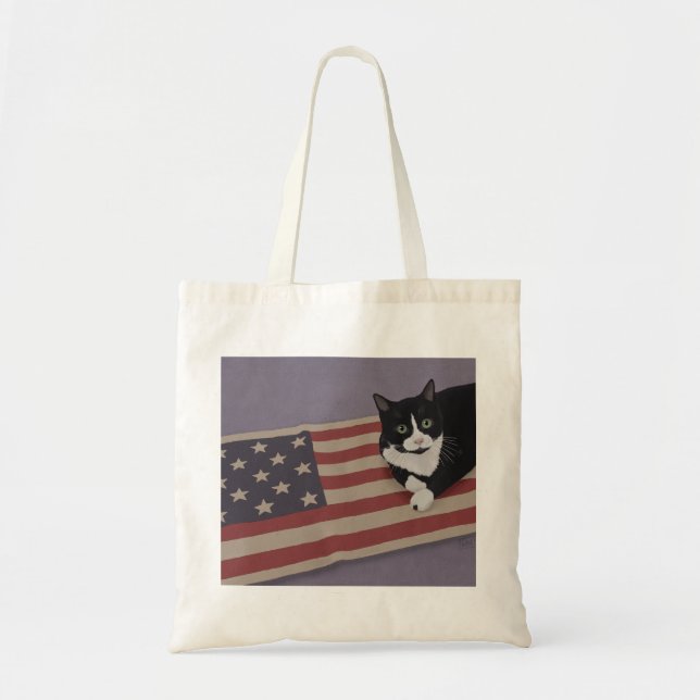Bolso De Tela Gato de Estados Unidos (Frente)