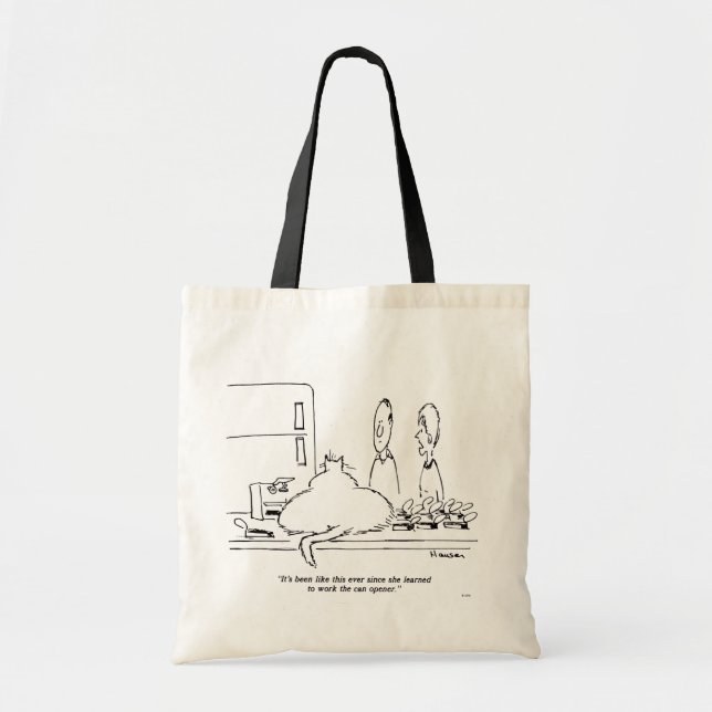 Bolso De Tela Gato de grasa (Frente)