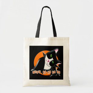 Bolso De Tela Gato de Halloween