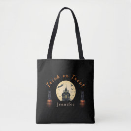 Bolso De Tela Gato de Halloween de Manor Moonlit 