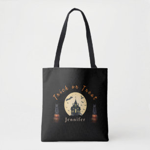 Bolso De Tela Gato de Halloween de Manor Moonlit