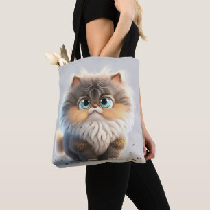 BOLSO DE TELA GATO DE KITTY GATO DE FLUFFY CUTE DE GRASA