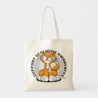 Bolso De Tela Gato de la escoliosis