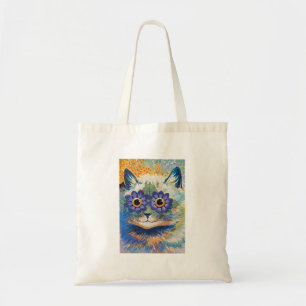 Bolso De Tela Gato de la flor de Louis Wain