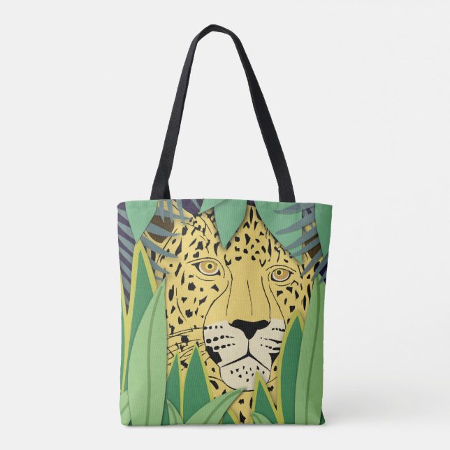 Bolso De Tela Gato de la jungla #4 (Reverso)