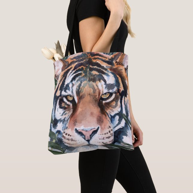 Bolso De Tela Gato de la jungla - Tigre (Detalle)