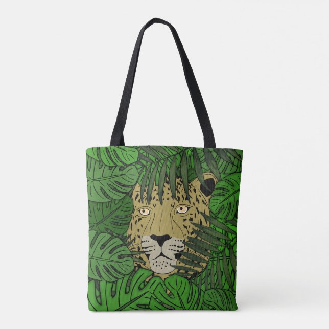 Bolso De Tela Gato de la selva #2 (Reverso)