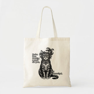Bolso De Tela Gato de Mascarada