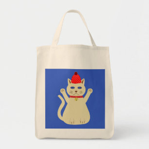 Bolso De Tela Gato de Navidades de corte