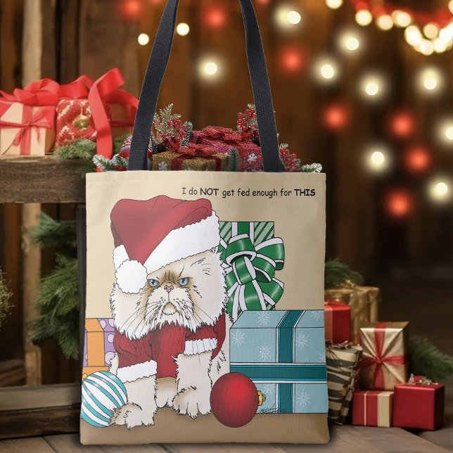 Bolso De Tela Gato de Navidades persas (Subido por el creador)