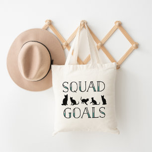 Bolso De Tela Gato De Objetivos De Escuadrón