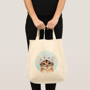 Bolso De Tela Gato de primavera