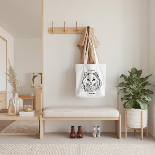 Bolso De Tela Gato de Ragdoll