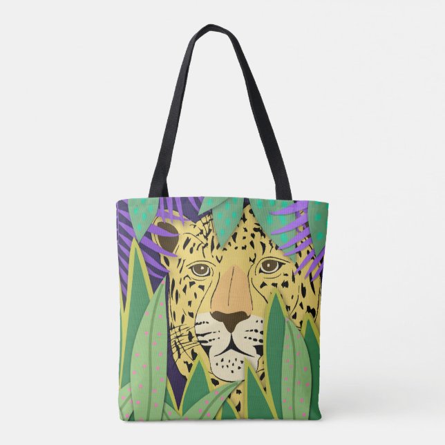 Bolso De Tela Gato de selva (Reverso)
