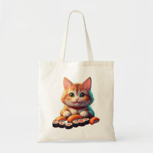 Bolso De Tela Gato de sushi