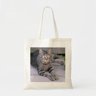 Bolso De Tela Gato de Tabby de Brown al aire libre