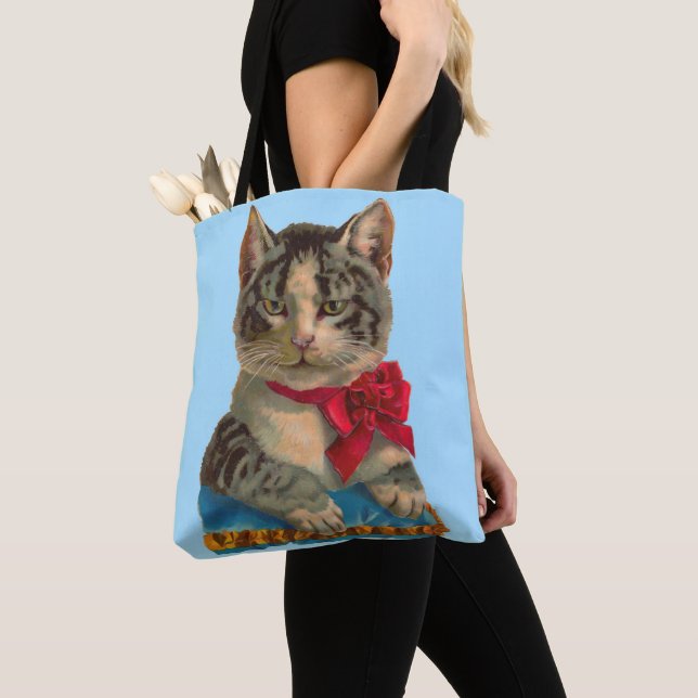 Bolso De Tela Gato de tabby de Victoria (Detalle)
