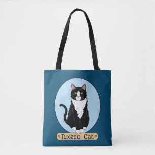 Bolso De Tela Gato de Tuxedo