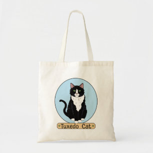 Bolso De Tela Gato de Tuxedo
