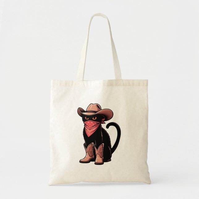 Bolso De Tela Gato de vaca (Frente)