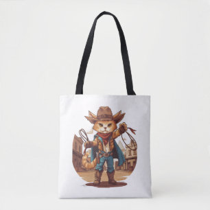 Bolso De Tela Gato de vaca