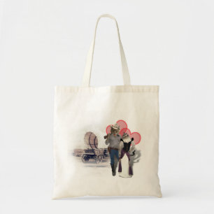 Bolso De Tela Gato de vaquero de la pareja occidental