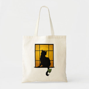 Bolso De Tela Gato de ventana