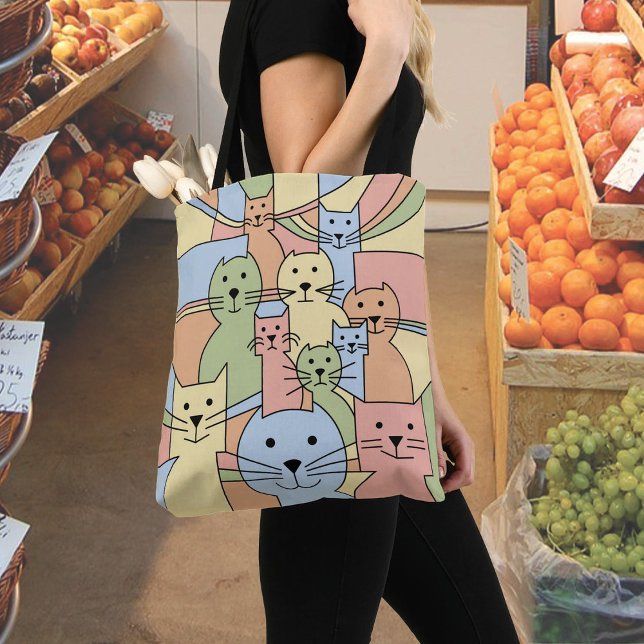 Bolso De Tela Gato de Whisker Wonders (Tote bag by Mara Branco
Whisker Wonders Cats
)