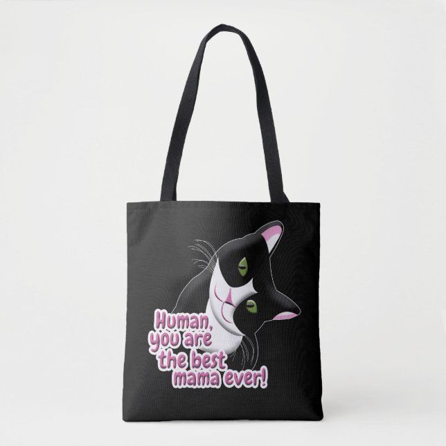 Bolso De Tela Gato del día de la madre (Anverso)