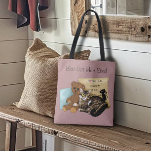 Bolso De Tela Gato del día de la madre
