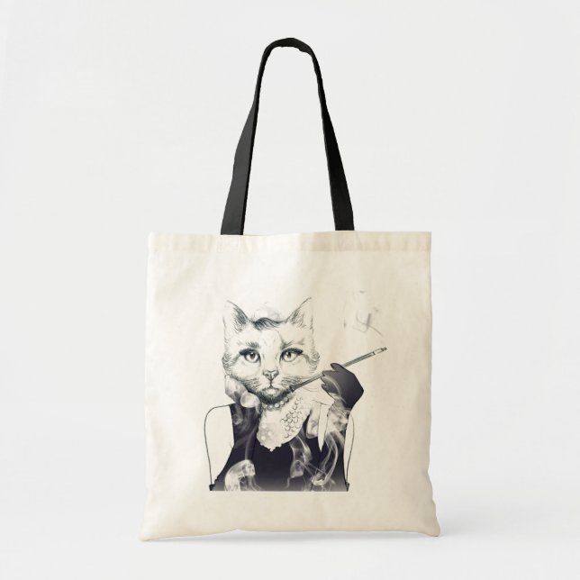 Bolso De Tela Gato del encanto (Frente)