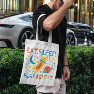 Bolso De Tela Gato del espacio de reproducción