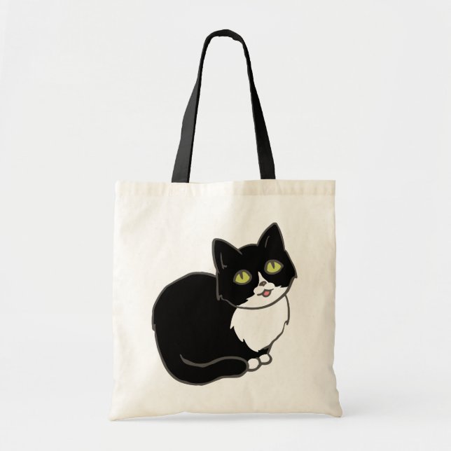 Bolso De Tela Gato del smoking de Tuxie (Frente)