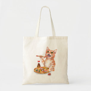 Bolso De Tela Gato del sushi