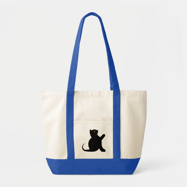 Bolso De Tela Gato diciendo hola (Frente)