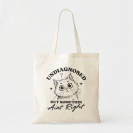Bolso De Tela Gato divertido no diagnosticado pero algo no está