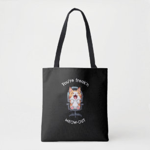 Bolso De Tela Gato Divertido que Me Saca de Quicio