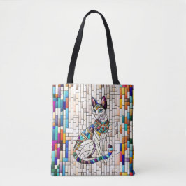 Bolso De Tela Gato egipcio - Arte Mosaico
